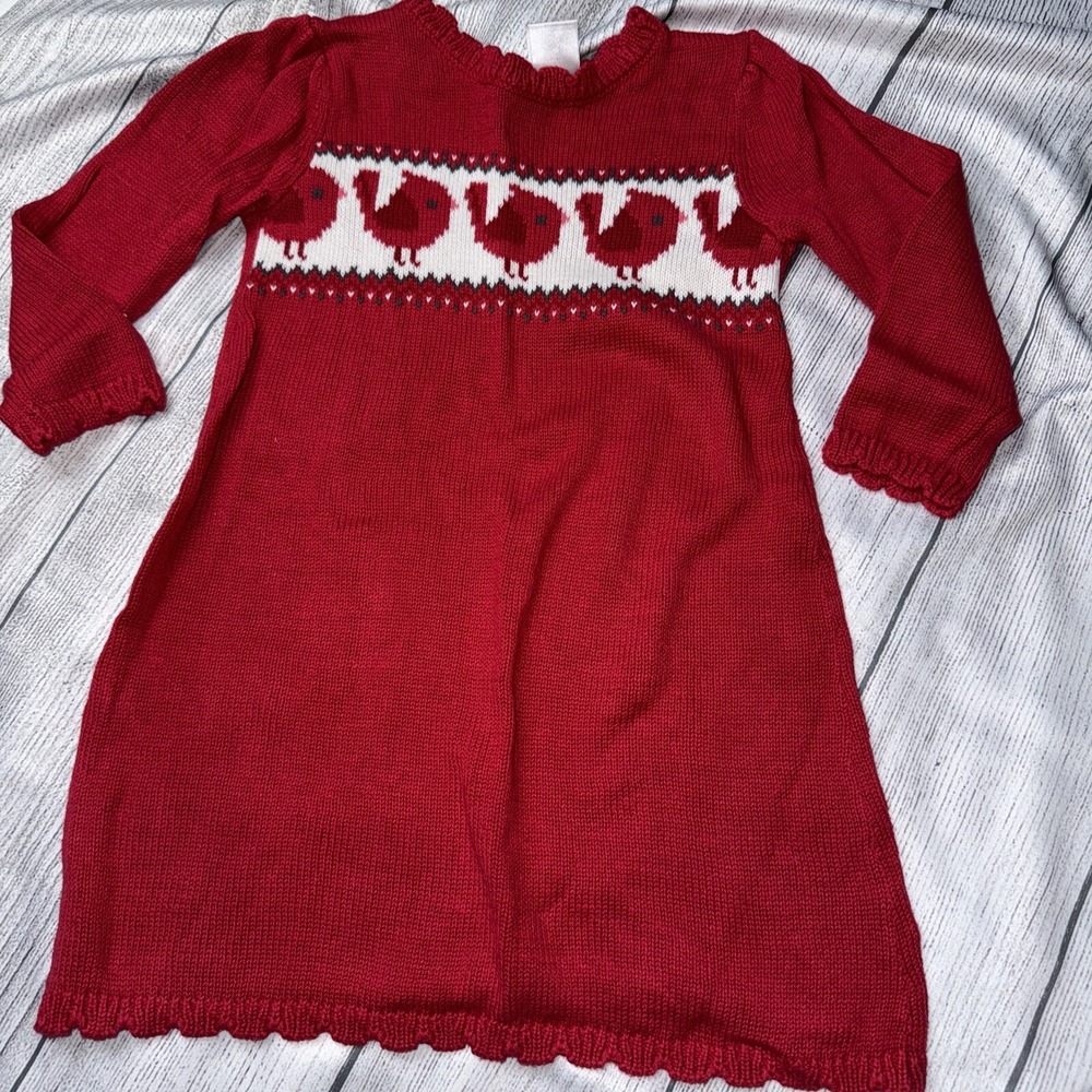 Gymboree 18-24 Months Cardinal Red Sweater Dress